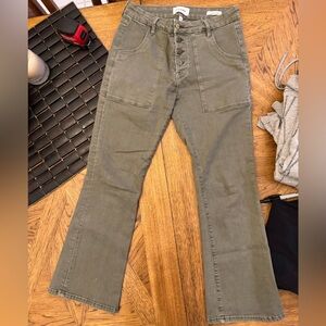 Frame boot cut button fly